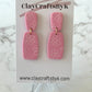 Pink earrings | Patterned collection