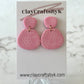 Pink earrings | Patterned collection