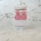 Pink earrings | Patterned collection