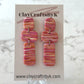 Pink striped earrings | Striped collection