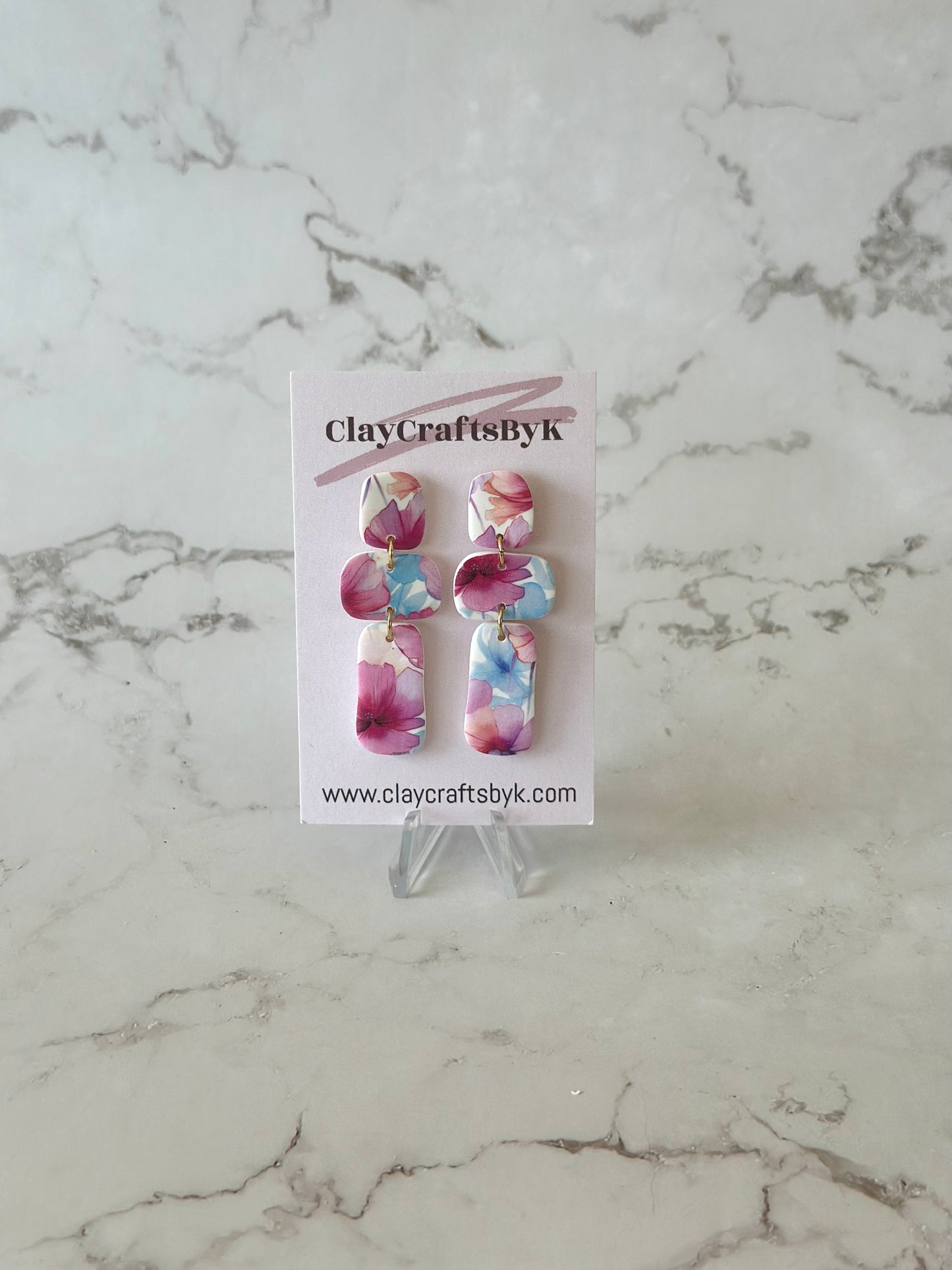 Floral earrings | Patterned collection