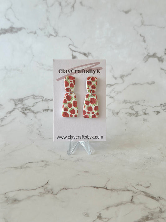 Strawberry earrings | Patterned collection