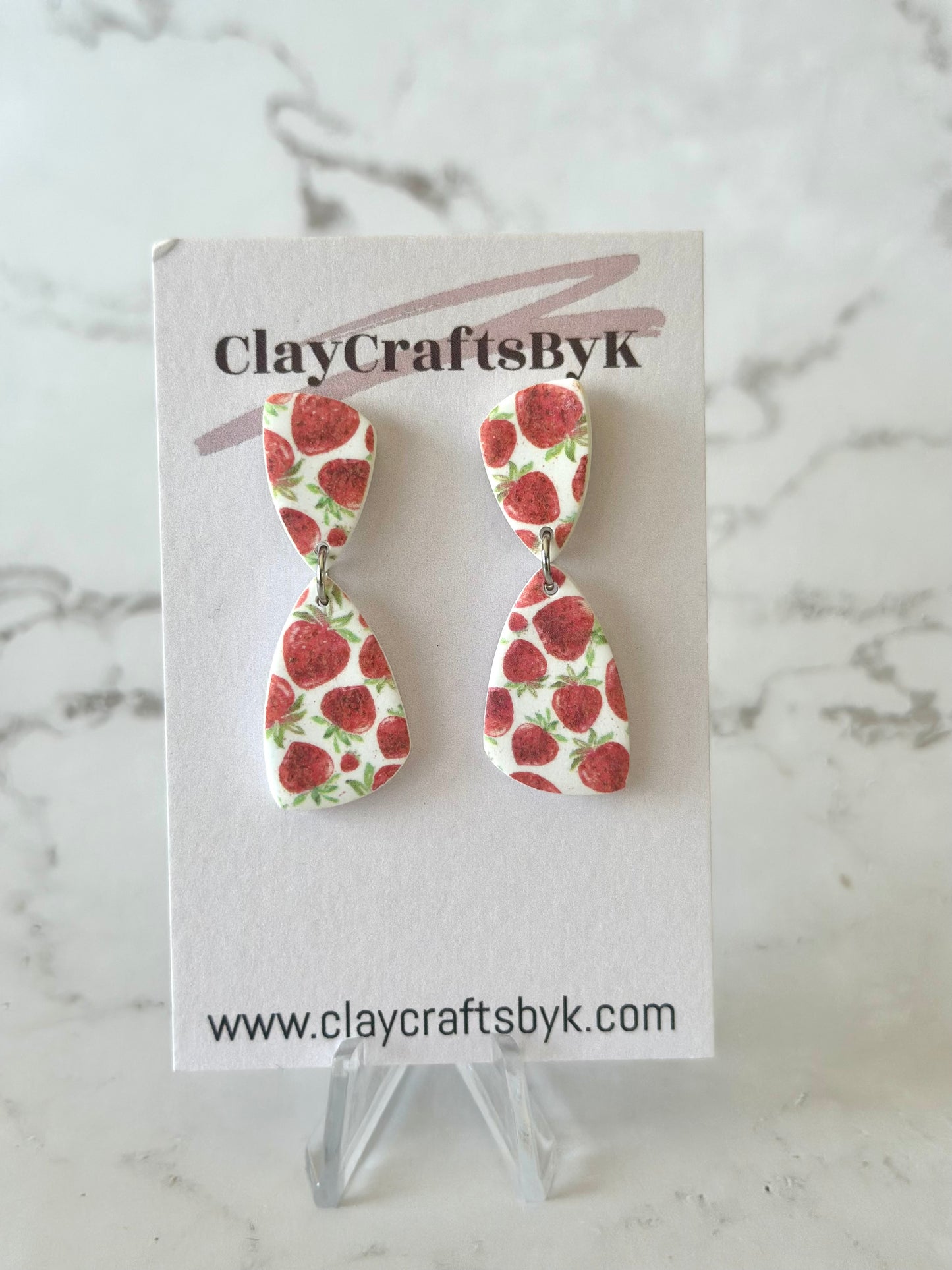 Strawberry earrings | Patterned collection