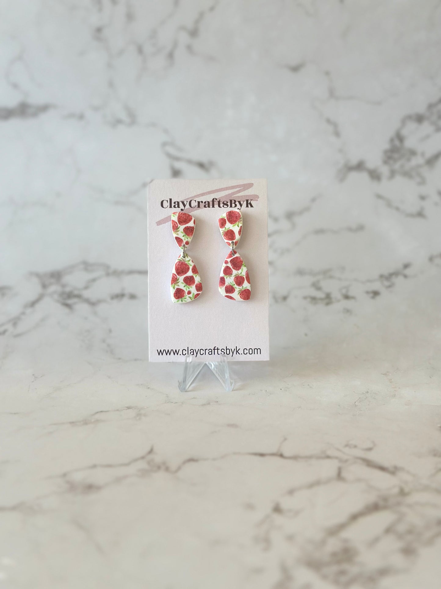 Strawberry earrings | Patterned collection