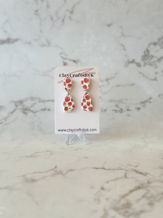 Strawberry earrings | Patterned collection