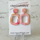 Pink shiny earrings | Shiny collection