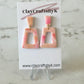 Pink shiny earrings | Shiny collection